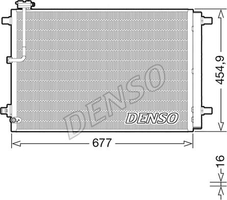 Denso DCN02046 - Condensatore, Climatizzatore www.autoricambit.com