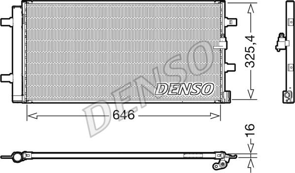 Denso DCN02041 - Condensatore, Climatizzatore www.autoricambit.com