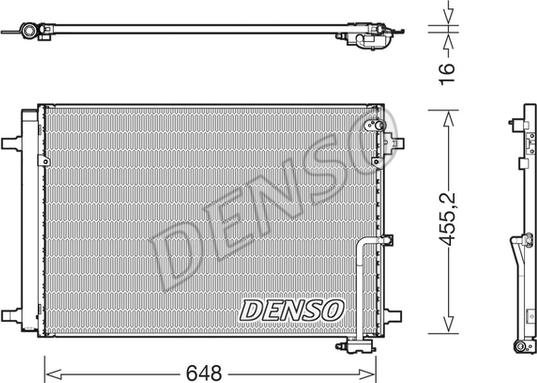 Denso DCN02042 - Condensatore, Climatizzatore www.autoricambit.com