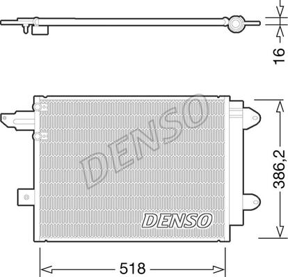 Denso DCN02005 - Condensatore, Climatizzatore www.autoricambit.com