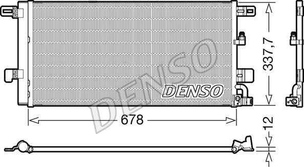 Denso DCN02001 - Condensatore, Climatizzatore www.autoricambit.com