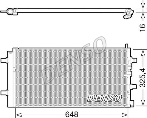 Denso DCN02002 - Condensatore, Climatizzatore www.autoricambit.com