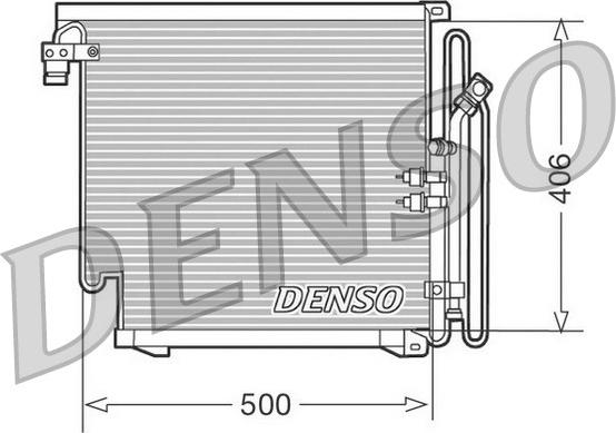 Denso DCN02010 - Condensatore, Climatizzatore www.autoricambit.com