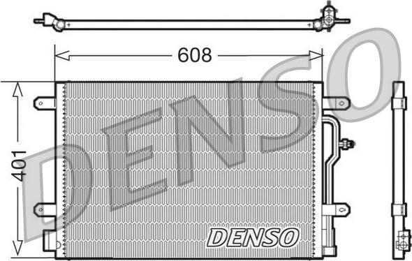 Denso DCN02011 - Condensatore, Climatizzatore www.autoricambit.com