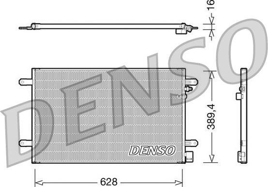 Denso DCN02017 - Condensatore, Climatizzatore www.autoricambit.com