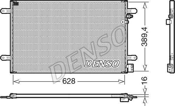 Denso DCN02037 - Condensatore, Climatizzatore www.autoricambit.com