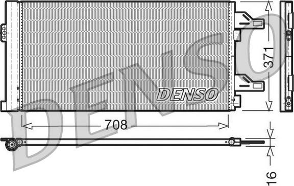 Denso DCN07002 - Condensatore, Climatizzatore www.autoricambit.com