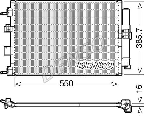 Denso DCN10046 - Condensatore, Climatizzatore www.autoricambit.com