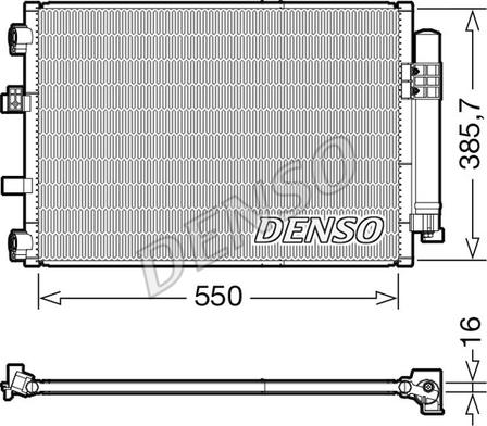 Denso DCN10043 - Condensatore, Climatizzatore www.autoricambit.com