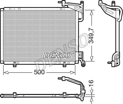 Denso DCN10054 - Condensatore, Climatizzatore www.autoricambit.com