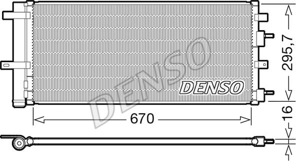 Denso DCN10053 - Condensatore, Climatizzatore www.autoricambit.com