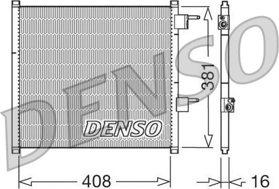 Denso DCN10019 - Condensatore, Climatizzatore www.autoricambit.com