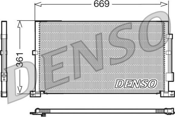 Denso DCN10012 - Condensatore, Climatizzatore www.autoricambit.com