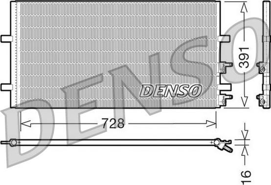 Denso DCN10017 - Condensatore, Climatizzatore www.autoricambit.com
