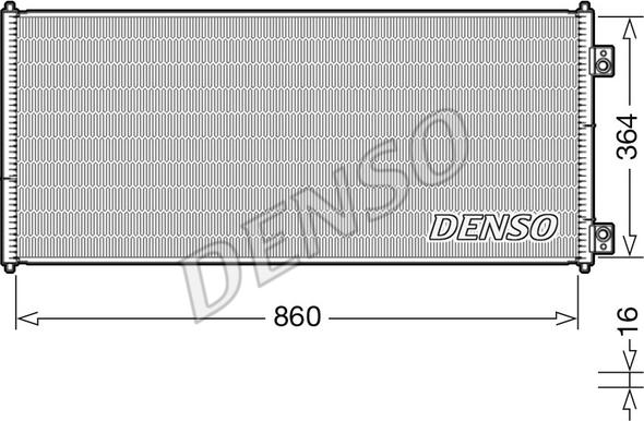 Denso DCN10032 - Condensatore, Climatizzatore www.autoricambit.com