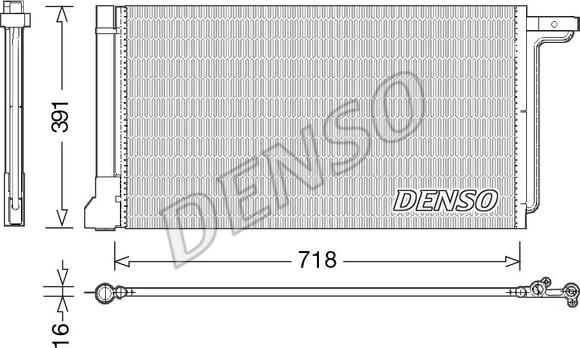 Denso DCN10028 - Condensatore, Climatizzatore www.autoricambit.com