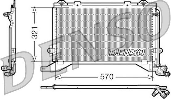 Denso DCN17020 - Condensatore, Climatizzatore www.autoricambit.com