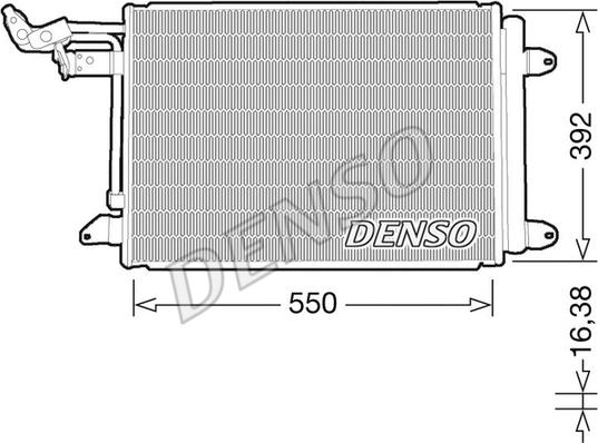 Denso DCN32032 - Condensatore, Climatizzatore www.autoricambit.com