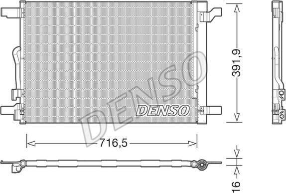Denso DCN32024 - Condensatore, Climatizzatore www.autoricambit.com