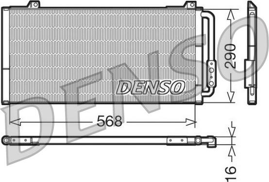 Denso DCN24001 - Condensatore, Climatizzatore www.autoricambit.com