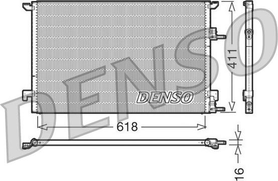 Denso DCN25001 - Condensatore, Climatizzatore www.autoricambit.com