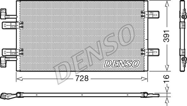 Denso DCN20019 - Condensatore, Climatizzatore www.autoricambit.com