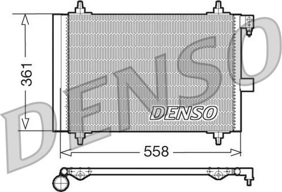 Denso DCN21025 - Condensatore, Climatizzatore www.autoricambit.com
