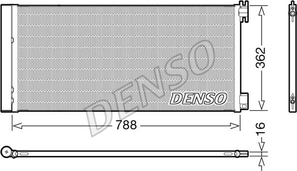 Denso DCN23042 - Condensatore, Climatizzatore www.autoricambit.com