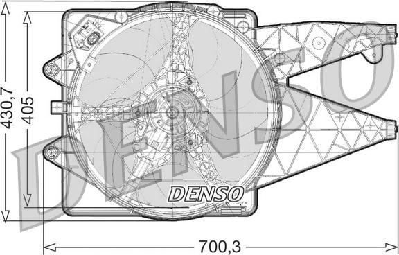 Denso DER01020 - Ventola, Raffreddamento motore www.autoricambit.com