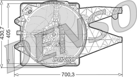 Denso DER01021 - Ventola, Raffreddamento motore www.autoricambit.com