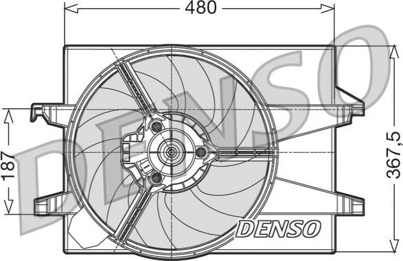 Denso DER10002 - Ventola, Raffreddamento motore www.autoricambit.com