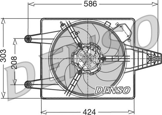 Denso DER13010 - Ventola, Raffreddamento motore www.autoricambit.com