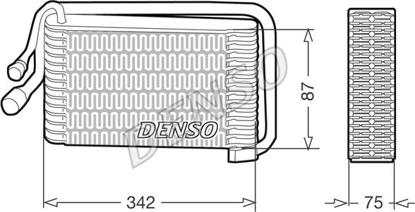 Denso DEV09001 - Evaporatore, Climatizzatore www.autoricambit.com