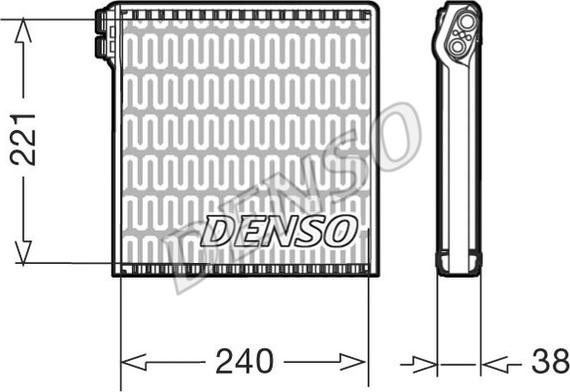 Denso DEV09102 - Evaporatore, Climatizzatore www.autoricambit.com