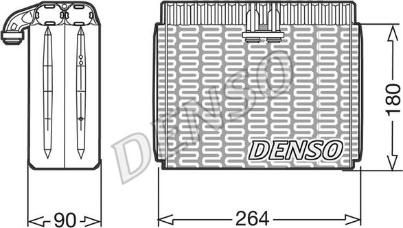 Denso DEV01010 - Evaporatore, Climatizzatore www.autoricambit.com
