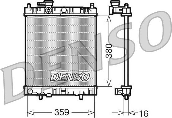 Denso DRM46001 - Radiatore, Raffreddamento motore www.autoricambit.com