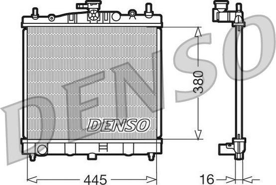 Denso DRM46002 - Radiatore, Raffreddamento motore www.autoricambit.com