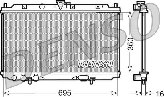 Denso DRM46012 - Radiatore, Raffreddamento motore www.autoricambit.com