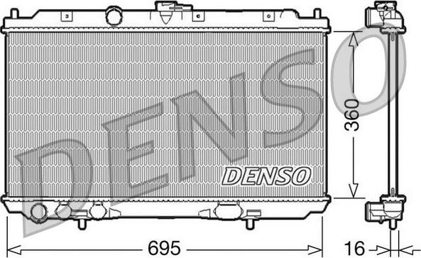 Denso DRM46027 - Radiatore, Raffreddamento motore www.autoricambit.com
