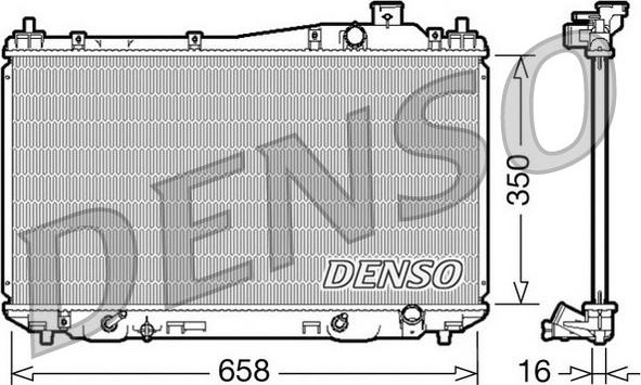 Denso DRM40008 - Radiatore, Raffreddamento motore www.autoricambit.com