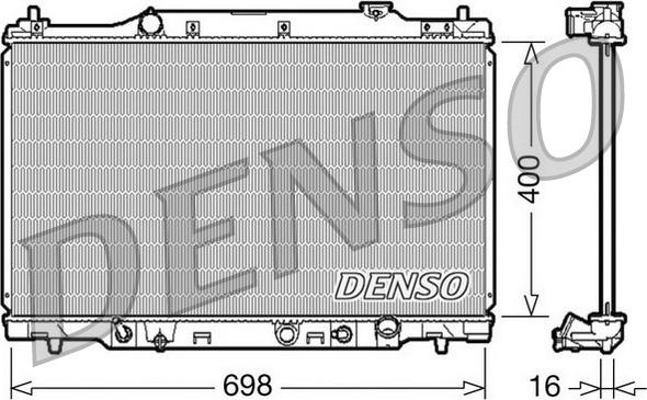 Denso DRM40016 - Radiatore, Raffreddamento motore www.autoricambit.com