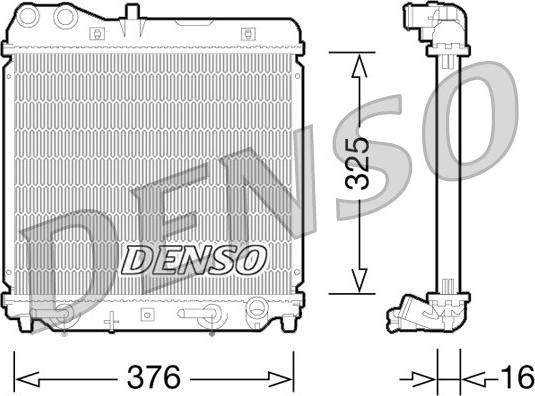 Denso DRM40026 - Radiatore, Raffreddamento motore www.autoricambit.com