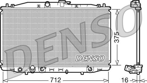 Denso DRM40022 - Radiatore, Raffreddamento motore www.autoricambit.com