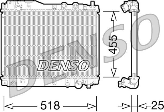 Denso DRM40027 - Radiatore, Raffreddamento motore www.autoricambit.com