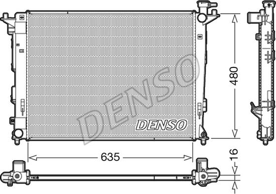 Denso DRM41006 - Radiatore, Raffreddamento motore www.autoricambit.com