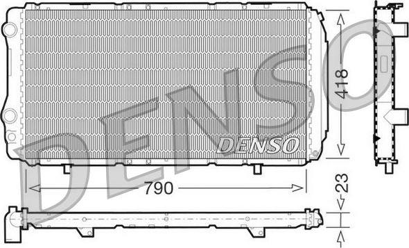 Denso DRM09074 - Radiatore, Raffreddamento motore www.autoricambit.com