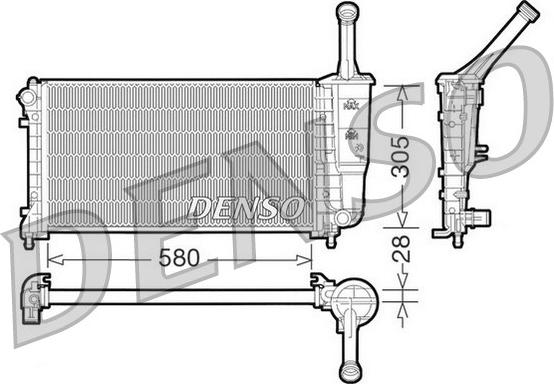 Denso DRM09106 - Radiatore, Raffreddamento motore www.autoricambit.com