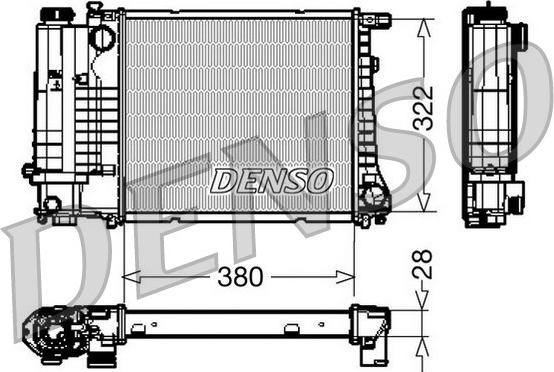Denso DRM05044 - Radiatore, Raffreddamento motore www.autoricambit.com