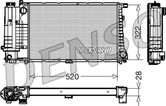 Denso DRM05045 - Radiatore, Raffreddamento motore www.autoricambit.com