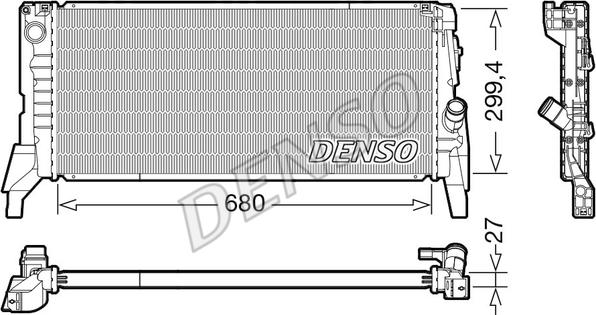 Denso DRM05119 - Radiatore, Raffreddamento motore www.autoricambit.com
